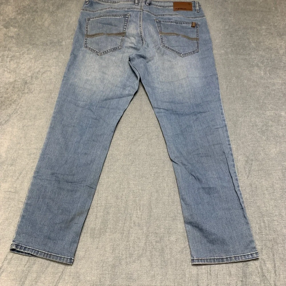 Buffalo David Bitton Axel Slim Fit Jeans Mens 36x30 Blue Denim Stretch Straight